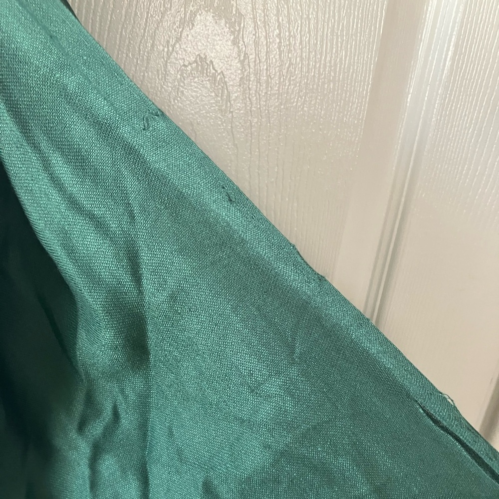 Dark Green 100% Cashmere Pashmina Scarf w/Fringe NEW - Picture 5 of 12